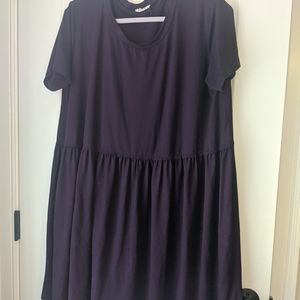 Purple baby doll dress